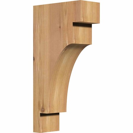 Mediterranean Smooth Corbel, Western Red Cedar, 3 1/2W X 8D X 16H